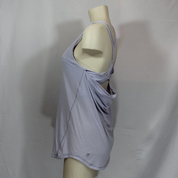 Lululemon athletica Free To Be Wild Sports Bra Strappy Scoop purple Top size 8 - Picture 5 of 6